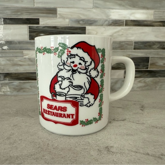 Sears Other - Vintage 1990s Sears Restaurant Santa Christmas Mug